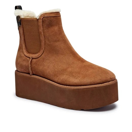 Guess Skórzane sztyblety JILAINE2 ze sklepu Gomez Fashion Store w kategorii Botki - zdjęcie 184961322