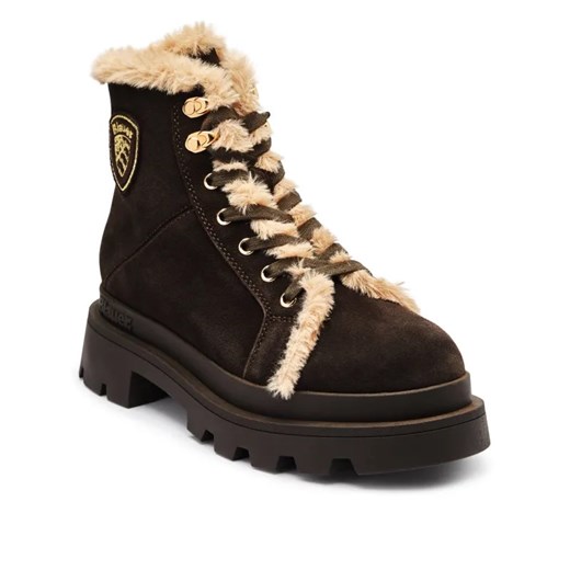BLAUER Skórzane trapery KIMMEL 06 | shearling ze sklepu Gomez Fashion Store w kategorii Workery damskie - zdjęcie 184961411