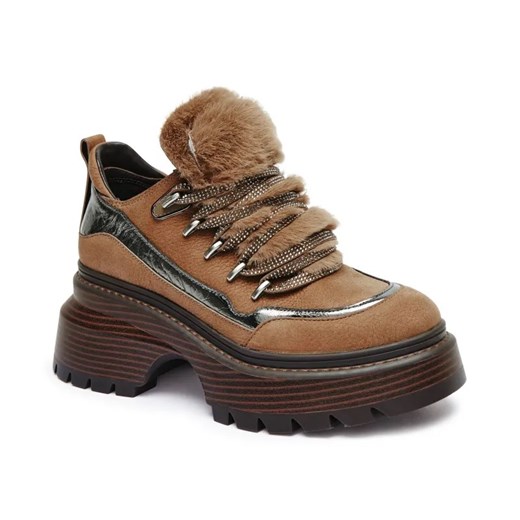 Michael Kors Skórzane botki na platformie Shiloh ze sklepu Gomez Fashion Store w kategorii Botki - zdjęcie 184961502