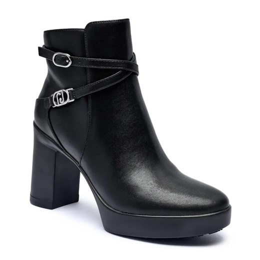 Liu Jo Skórzane botki na słupku NOW 41 ze sklepu Gomez Fashion Store w kategorii Botki - zdjęcie 184961741