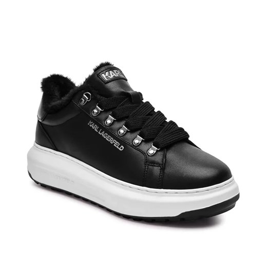 Karl Lagerfeld Skórzane sneakersy KAPRI LUG | shearling ze sklepu Gomez Fashion Store w kategorii Buty sportowe męskie - zdjęcie 184961911