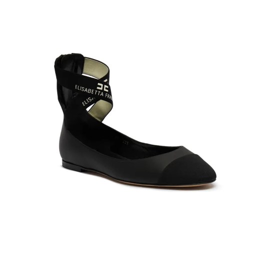 Elisabetta Franchi Skórzane baleriny ze sklepu Gomez Fashion Store w kategorii Balerinki - zdjęcie 184961923