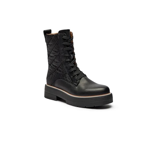 BOSS BLACK Botki Rebby | z dodatkiem skóry ze sklepu Gomez Fashion Store w kategorii Botki - zdjęcie 184961981