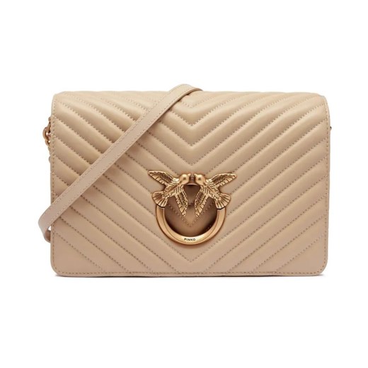 Pinko Skórzana torebka na ramię LOVE CLICK CLASSIC SHEEP NAPPA ze sklepu Gomez Fashion Store w kategorii Listonoszki - zdjęcie 184962223