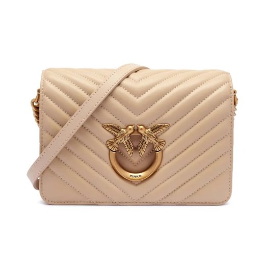 Pinko Skórzana torebka na ramię LOVE CLICK MINI SHEEP ze sklepu Gomez Fashion Store w kategorii Listonoszki - zdjęcie 184962243