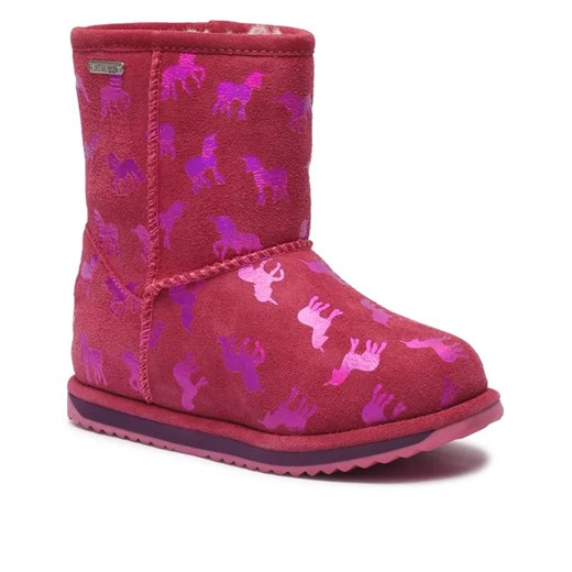 EMU Australia Skórzane śniegowce Rainbow Unicorn Brumby | z dodatkiem wełny ze sklepu Gomez Fashion Store w kategorii Buty zimowe dziecięce - zdjęcie 184962281
