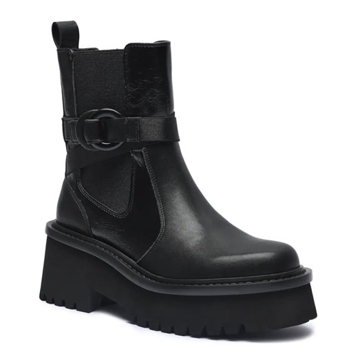 Liu Jo Skórzane botki na platformie FLAIR 16 ze sklepu Gomez Fashion Store w kategorii Botki - zdjęcie 184962320