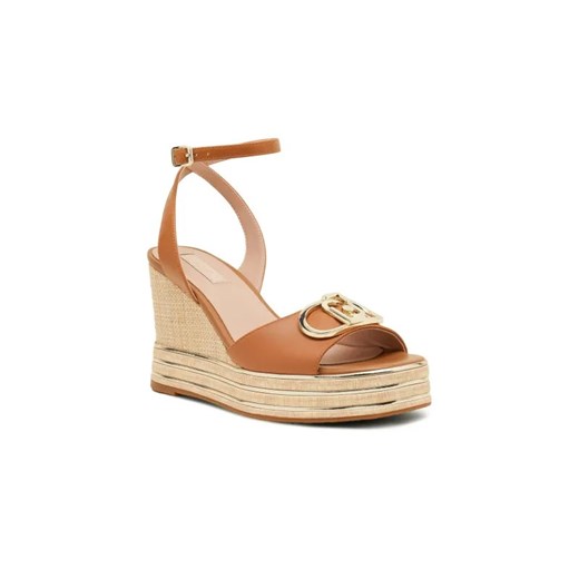Liu Jo Skórzane koturny KAREN 01 ze sklepu Gomez Fashion Store w kategorii Espadryle damskie - zdjęcie 184962422