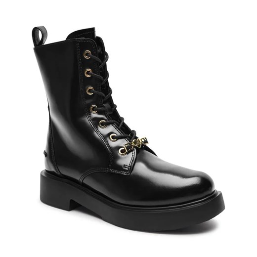 Love Moschino Skórzane botki CITY40 ze sklepu Gomez Fashion Store w kategorii Workery damskie - zdjęcie 184962454