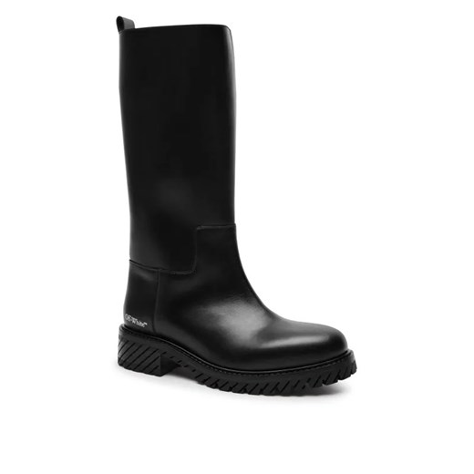 OFF-WHITE Skórzane oficerki ze sklepu Gomez Fashion Store w kategorii Kozaki damskie - zdjęcie 184962553