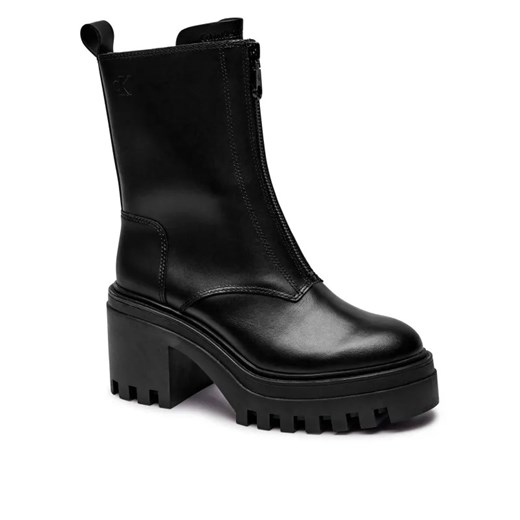 Calvin Klein Jeans Skórzane botki na słupku CHUNKY ze sklepu Gomez Fashion Store w kategorii Botki - zdjęcie 184962590