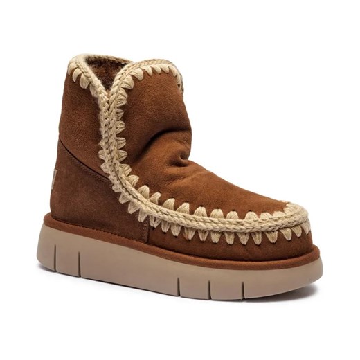 MOU Skórzane śniegowce Eskimo 18 | z dodatkiem wełny ze sklepu Gomez Fashion Store w kategorii Śniegowce damskie - zdjęcie 184962810