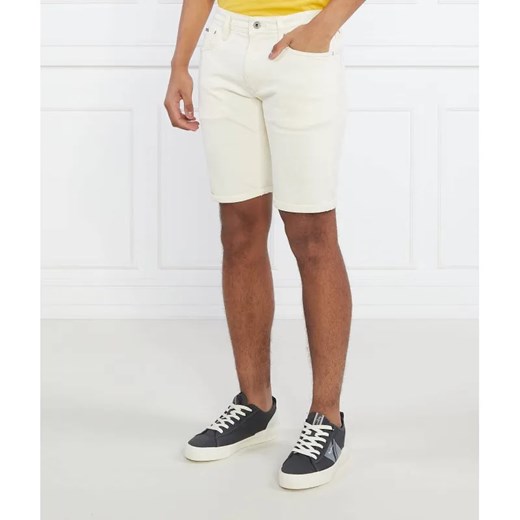 Pepe Jeans London Szorty STANLEY | Tapered fit | denim ze sklepu Gomez Fashion Store w kategorii Spodenki męskie - zdjęcie 184962822