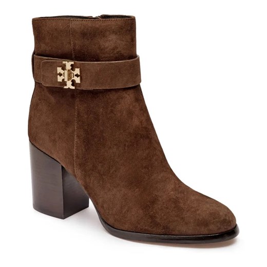 TORY BURCH Skórzane botki na słupku t-lock ze sklepu Gomez Fashion Store w kategorii Botki - zdjęcie 184962894