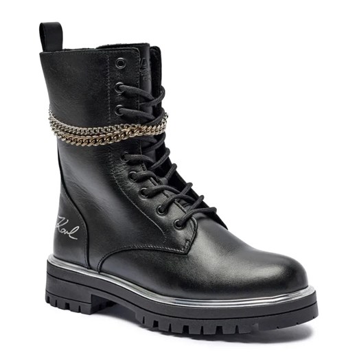Karl Lagerfeld Kids Skórzane botki ze sklepu Gomez Fashion Store w kategorii Buty zimowe dziecięce - zdjęcie 184963003