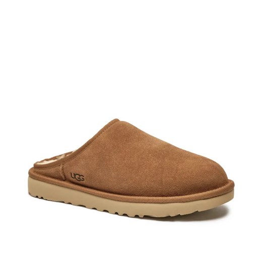 UGG Skórzane mule CLASSIC | z dodatkiem wełny ze sklepu Gomez Fashion Store w kategorii Kapcie męskie - zdjęcie 184963362