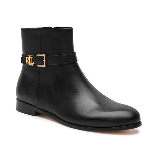 LAUREN RALPH LAUREN Skórzane botki BROOKE ze sklepu Gomez Fashion Store w kategorii Botki - zdjęcie 184963371