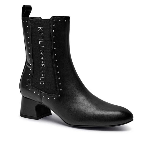 Karl Lagerfeld Skórzane sztyblety na słupku BONNIE ze sklepu Gomez Fashion Store w kategorii Botki - zdjęcie 184963411