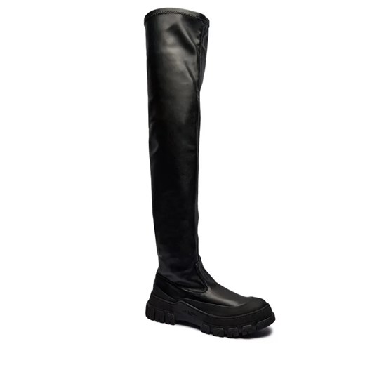 Weekend MaxMara Muszkieterki Ballata | z dodatkiem skóry ze sklepu Gomez Fashion Store w kategorii Kozaki damskie - zdjęcie 184963450