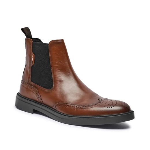 BOSS BLACK Skórzane sztyblety Calev ze sklepu Gomez Fashion Store w kategorii Buty zimowe męskie - zdjęcie 184963570
