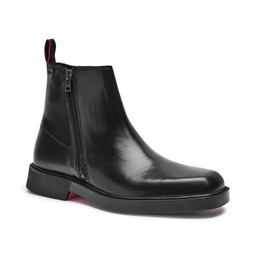 HUGO Skórzane buty wysokie IKER ze sklepu Gomez Fashion Store w kategorii Buty zimowe męskie - zdjęcie 184963600