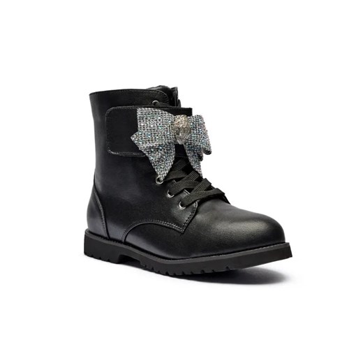 Kurt Geiger Skórzane botki KENSINGTON STRAP BOW ze sklepu Gomez Fashion Store w kategorii Buty zimowe dziecięce - zdjęcie 184963660