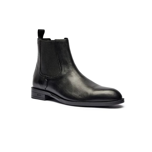 BOSS BLACK Skórzane sztyblety Tayil_Cheb_lt ze sklepu Gomez Fashion Store w kategorii Buty zimowe męskie - zdjęcie 184963771