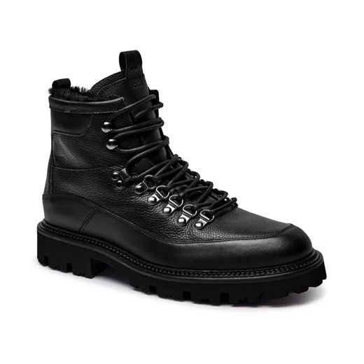 BOSS BLACK Skórzane trapery Julyo_Halb ze sklepu Gomez Fashion Store w kategorii Buty trekkingowe męskie - zdjęcie 184963862