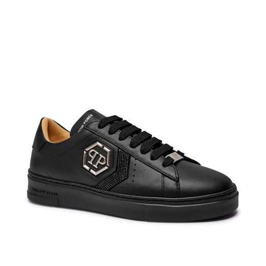Philipp Plein Skórzane sneakersy Strass Hexagon ze sklepu Gomez Fashion Store w kategorii Buty sportowe męskie - zdjęcie 184964070