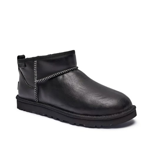 UGG Skórzane śniegowce CLASSIC ULTRA MINI | z dodatkiem wełny ze sklepu Gomez Fashion Store w kategorii Buty zimowe męskie - zdjęcie 184964131