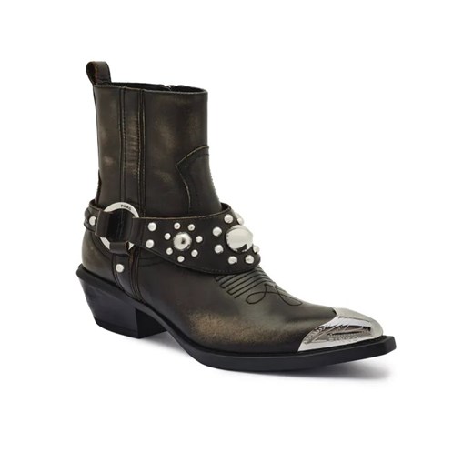Pinko Skórzane kowbojki ze sklepu Gomez Fashion Store w kategorii Botki - zdjęcie 184964141