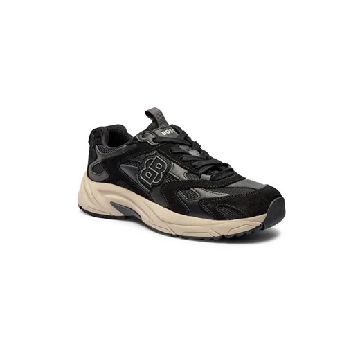 BOSS BLACK Sneakersy Levitt_Runn_BB | z dodatkiem skóry ze sklepu Gomez Fashion Store w kategorii Buty sportowe męskie - zdjęcie 184964143
