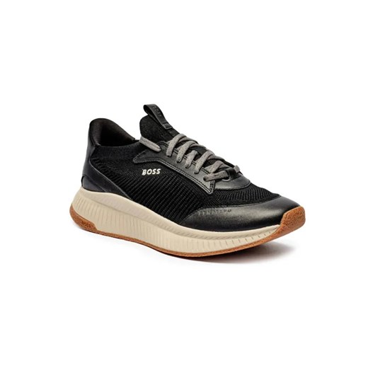 BOSS BLACK Sneakersy EVO_Slon | z dodatkiem skóry ze sklepu Gomez Fashion Store w kategorii Buty sportowe męskie - zdjęcie 184964284