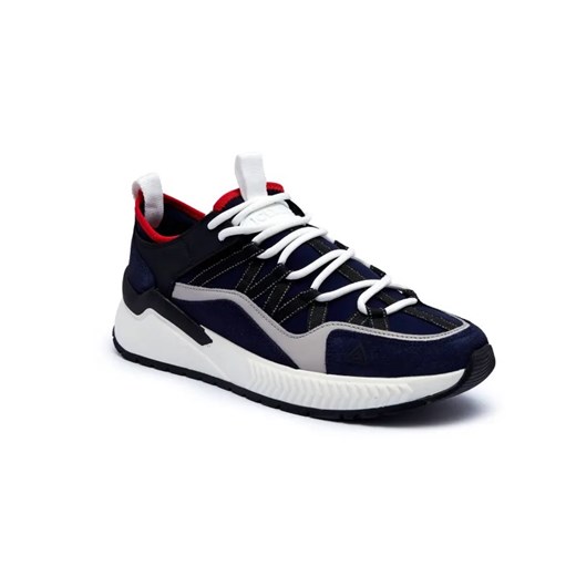 Iceberg Skórzane sneakersy COMB.DEEP BLU ze sklepu Gomez Fashion Store w kategorii Buty sportowe męskie - zdjęcie 184964301