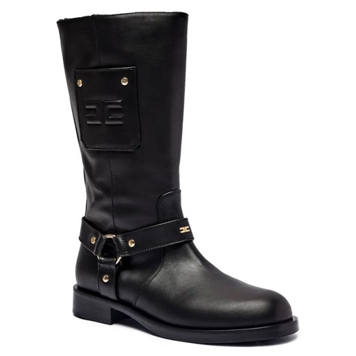 Elisabetta Franchi Skórzane kozaki ze sklepu Gomez Fashion Store w kategorii Buty zimowe dziecięce - zdjęcie 184964343