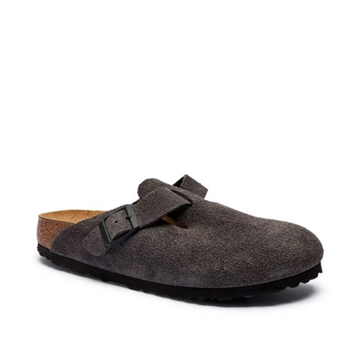 Birkenstock Skórzane mule Boston LEVE | narrow fit ze sklepu Gomez Fashion Store w kategorii Klapki damskie - zdjęcie 184964410