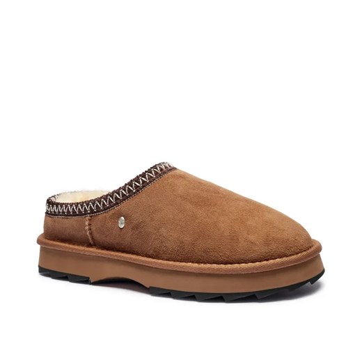 EMU Australia Skórzane mule Sharky Scuff | z dodatkiem wełny ze sklepu Gomez Fashion Store w kategorii Kapcie damskie - zdjęcie 184964441