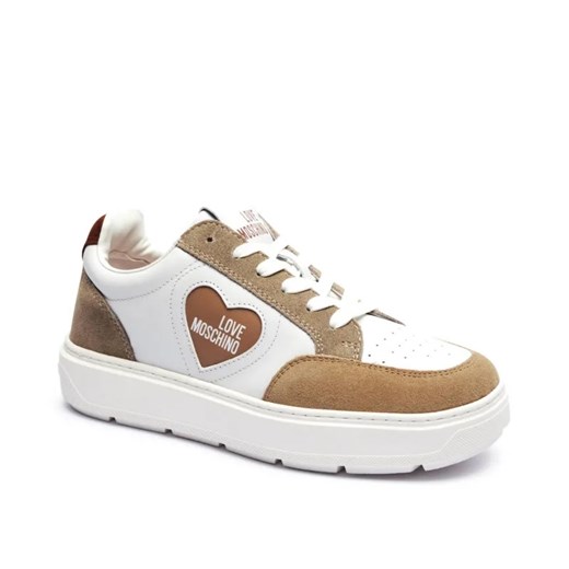 Love Moschino Skórzane sneakersy BOLD40 ze sklepu Gomez Fashion Store w kategorii Buty sportowe damskie - zdjęcie 184964861