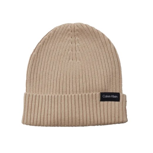 Calvin Klein Czapka CLASSIC RIB BEANIE | z dodatkiem kaszmiru ze sklepu Gomez Fashion Store w kategorii Czapki zimowe męskie - zdjęcie 184965191