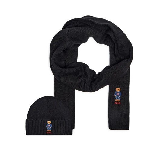 POLO RALPH LAUREN Szal + czapka | z dodatkiem wełny ze sklepu Gomez Fashion Store w kategorii Czapki zimowe męskie - zdjęcie 184965360
