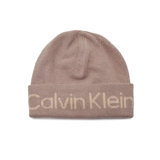 Calvin Klein Czapka | z dodatkiem wełny i kaszmiru ze sklepu Gomez Fashion Store w kategorii Czapki zimowe damskie - zdjęcie 184965544