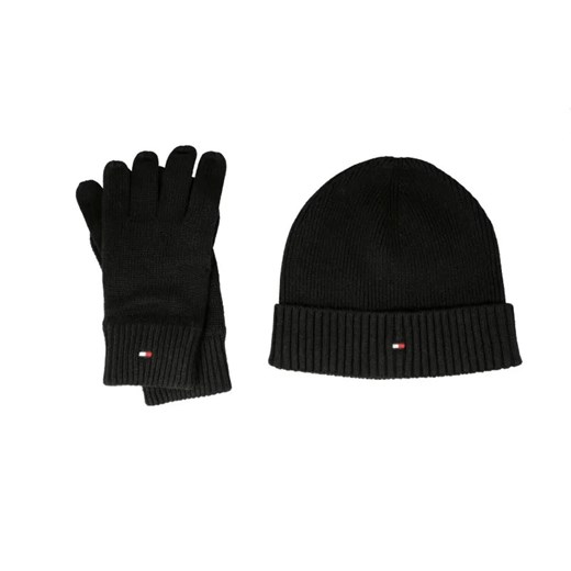Tommy Hilfiger Czapka + rękawiczki | z dodatkiem kaszmiru ze sklepu Gomez Fashion Store w kategorii Czapki zimowe męskie - zdjęcie 184965754