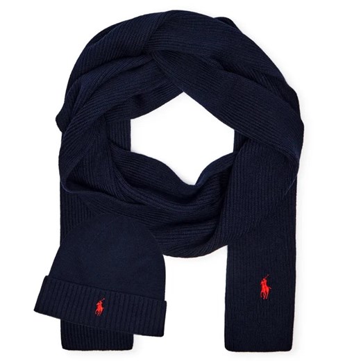 POLO RALPH LAUREN Wełniany szal + czapka ze sklepu Gomez Fashion Store w kategorii Czapki zimowe męskie - zdjęcie 184965894