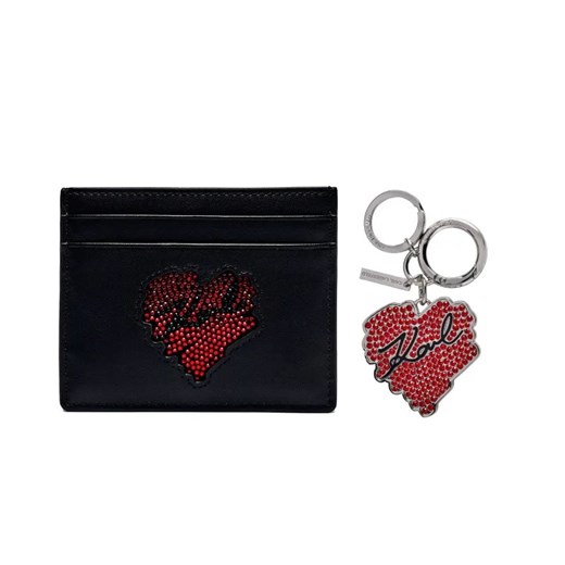 Karl Lagerfeld Skórzane etui na karty K/HEARTS ze sklepu Gomez Fashion Store w kategorii Etui - zdjęcie 184966793