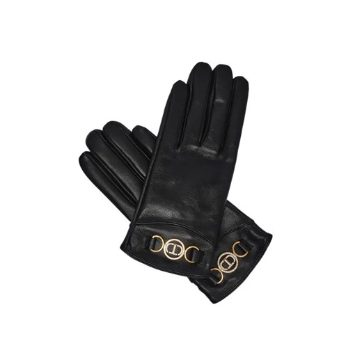 TWINSET Skórzane rękawiczki ze sklepu Gomez Fashion Store w kategorii Rękawiczki damskie - zdjęcie 184966834