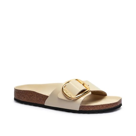 Birkenstock Skórzane klapki Madrid Big Buckle | narrow fit ze sklepu Gomez Fashion Store w kategorii Klapki damskie - zdjęcie 184968633