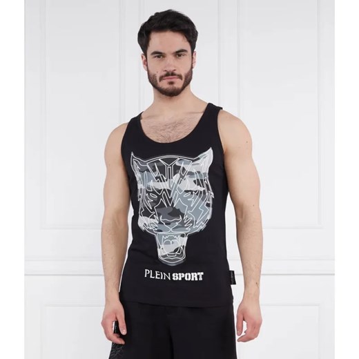 Plein Sport Tank top | Regular Fit ze sklepu Gomez Fashion Store w kategorii T-shirty męskie - zdjęcie 184968844