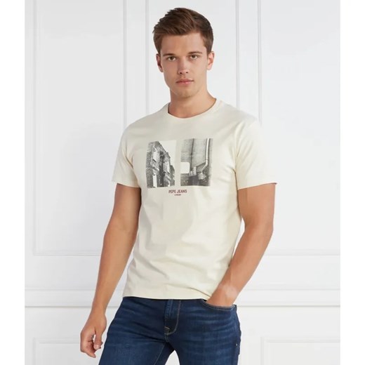 Pepe Jeans London T-shirt WORTH | Regular Fit ze sklepu Gomez Fashion Store w kategorii T-shirty męskie - zdjęcie 184969143