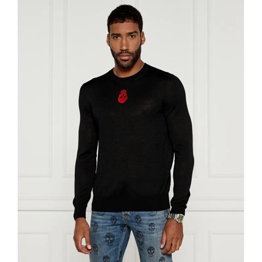 Alexander McQueen Wełniany sweter JUMPER | Regular Fit ze sklepu Gomez Fashion Store w kategorii Swetry męskie - zdjęcie 184969193