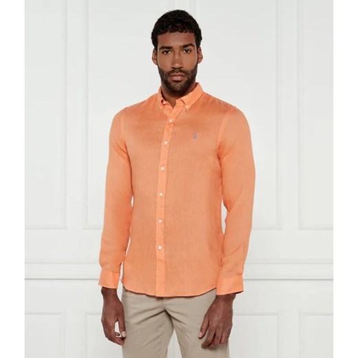 POLO RALPH LAUREN Lniana koszula | Slim Fit ze sklepu Gomez Fashion Store w kategorii Koszule męskie - zdjęcie 184969211
